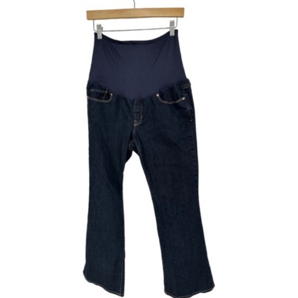 Gap 1969 Sexy Boot Maternity Jeans Dark Wash Size 30/10 - Picture 10 of 10